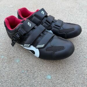 Peloton Cycling Shoes- Mens- Size 47- Black Red- [PL-SH-B-47]- Low Top- Comfort